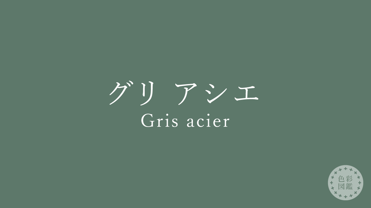 グリ アシエ（Gris acier）の色見本