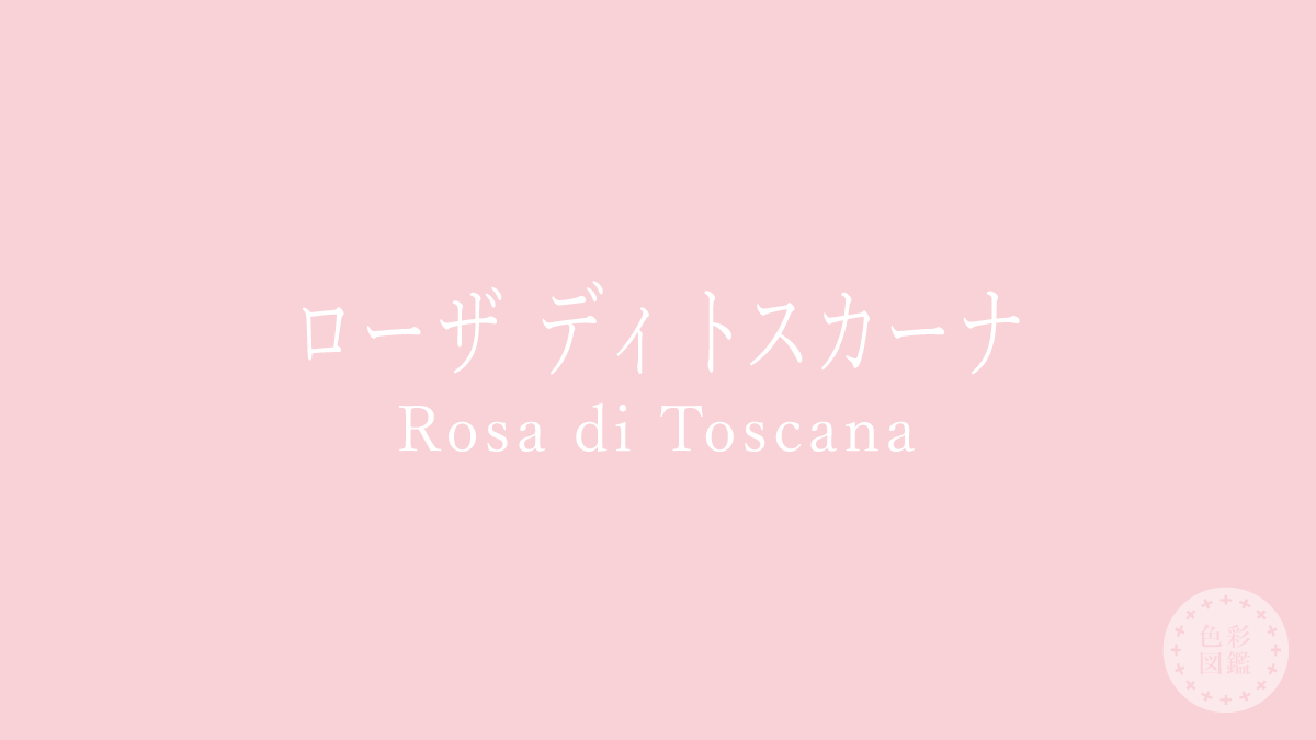 ローザ ディ トスカーナ（Rosa di Toscana）の色見本