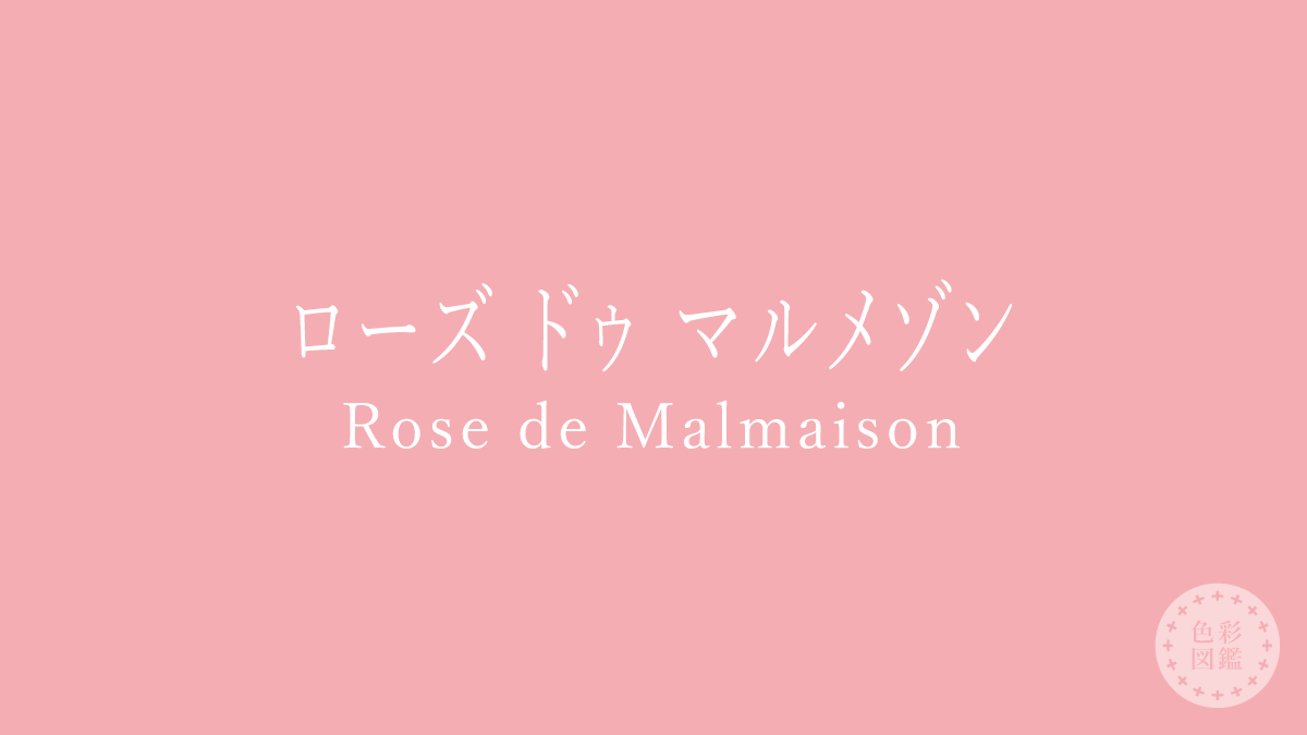 ローズ ドゥ マルメゾン（Rose de Malmaison）の色見本